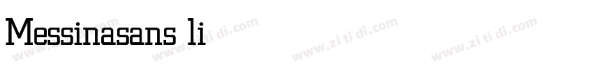 Messinasans light字体转换 Messinasans light字体转换